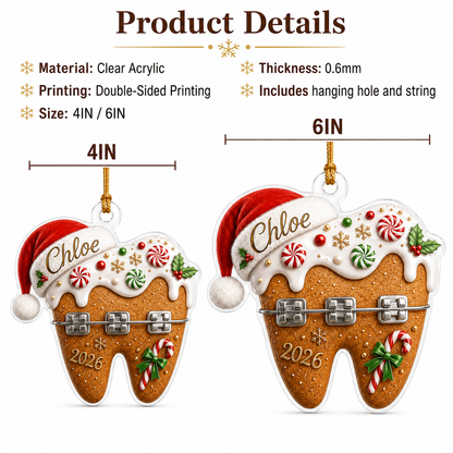 Dental Xmas Braces Tooth