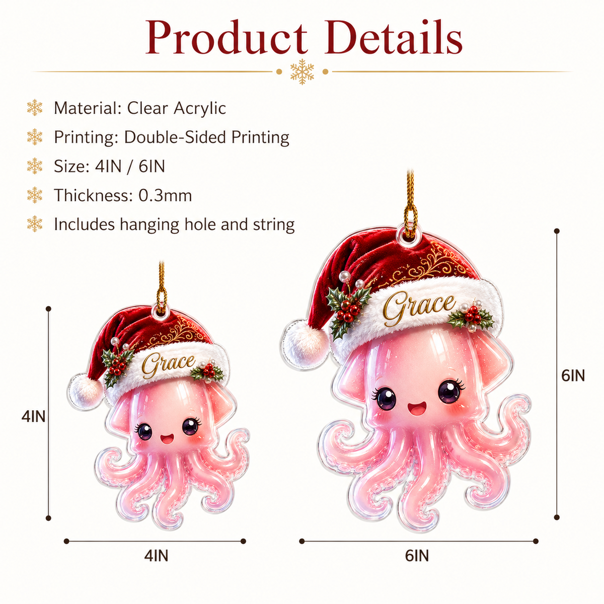 Animal With Santa Hat Squid