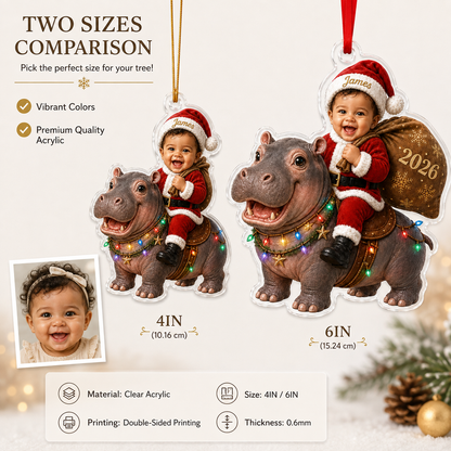 Custom Photo Baby Animal Hippopotamus