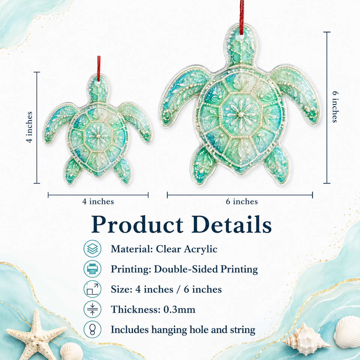 Summer Ocean Animals Sea Turtle