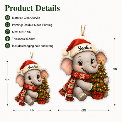 Animal Christmas Elephant