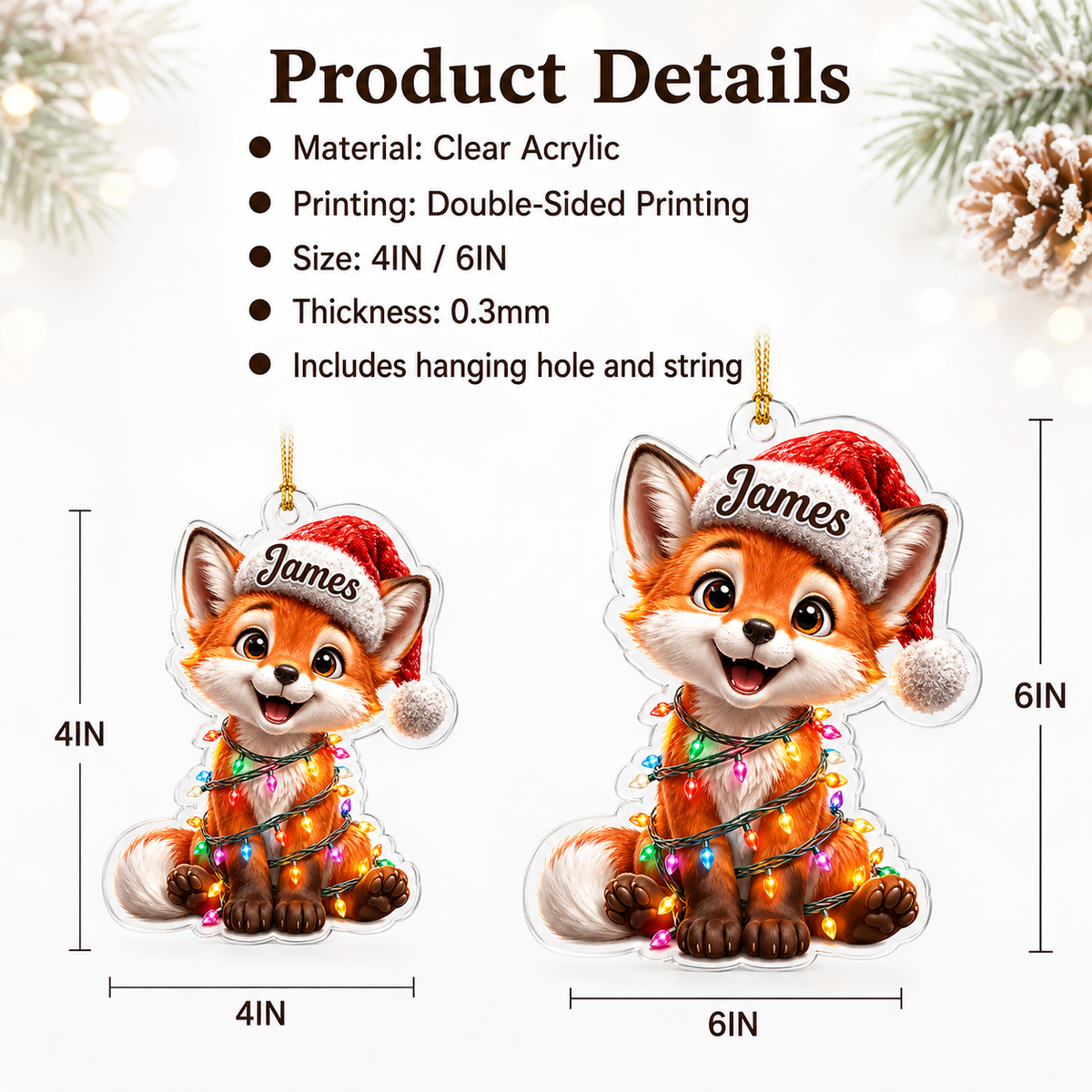 Animal Led Light Fox