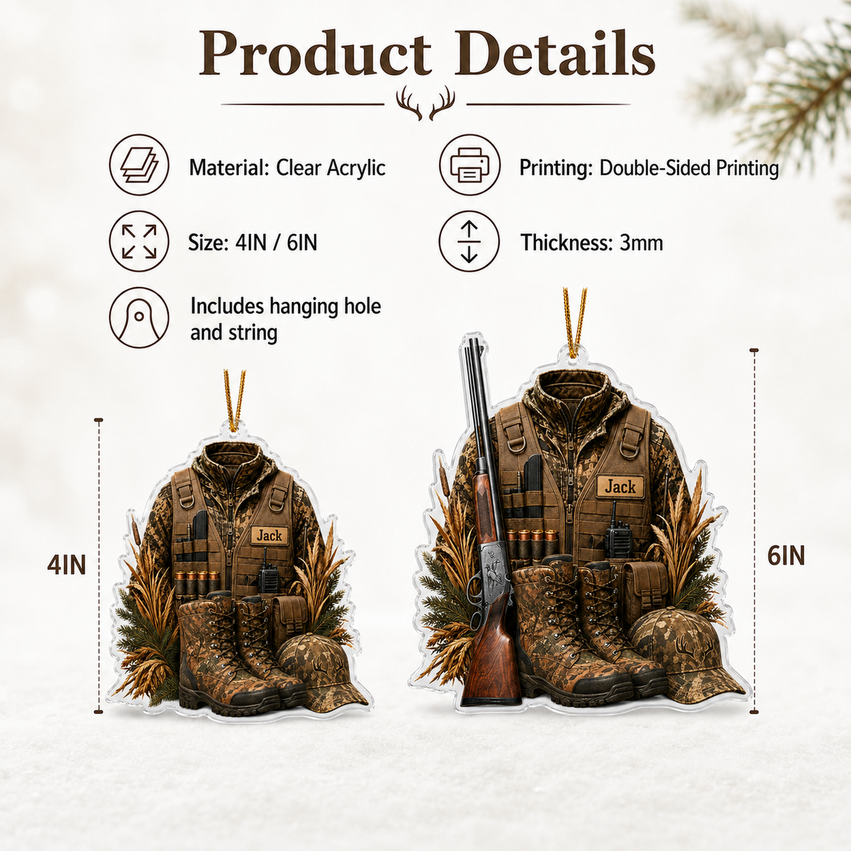 Personalized Hunting Gear Legacy Acrylic