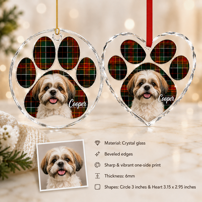Custom Name  With Paw Print