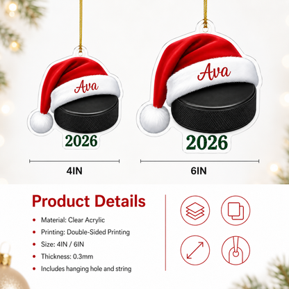 Christmas Sports 2026 Ice Hockey Acrylic
