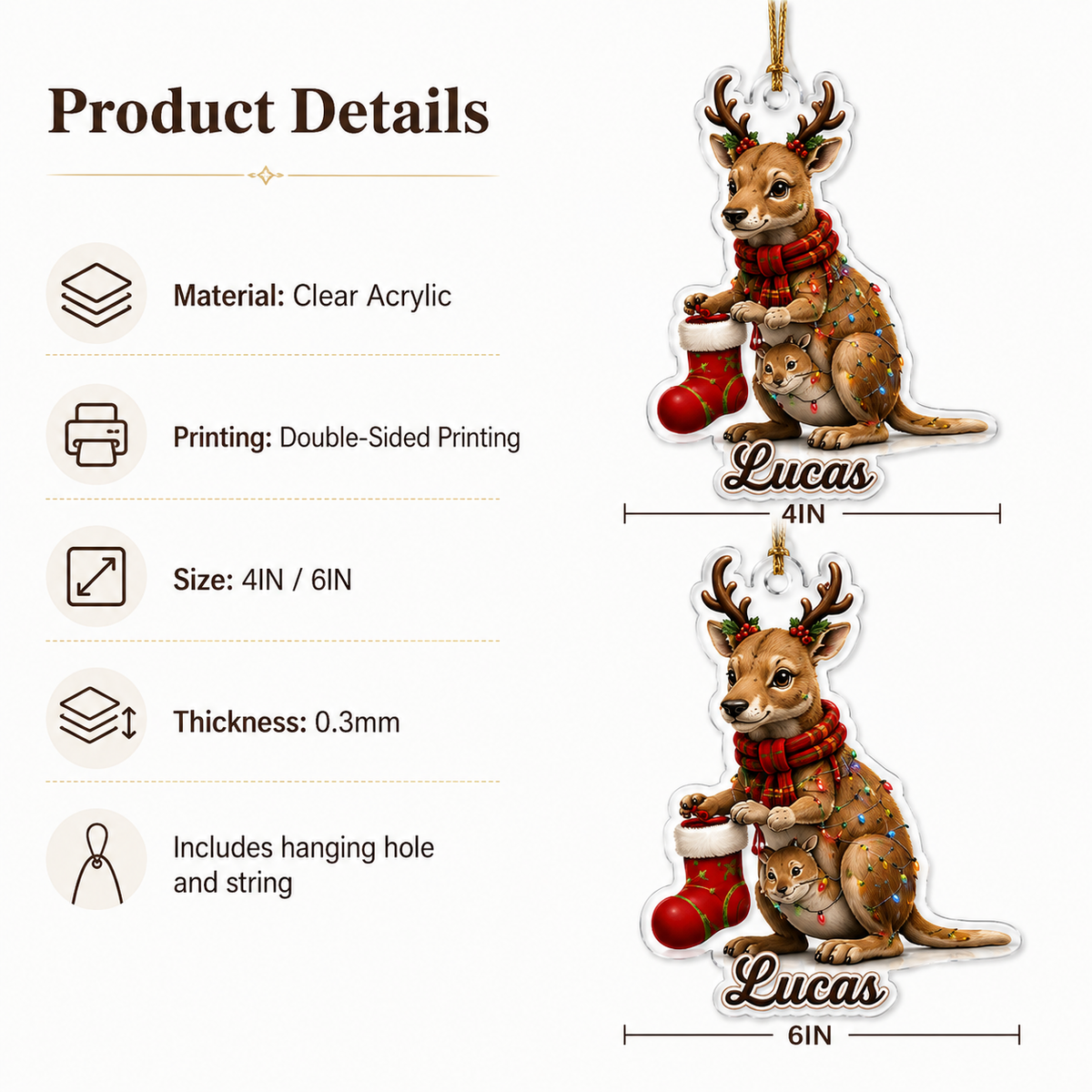 Christmas Animal Kangaroo
