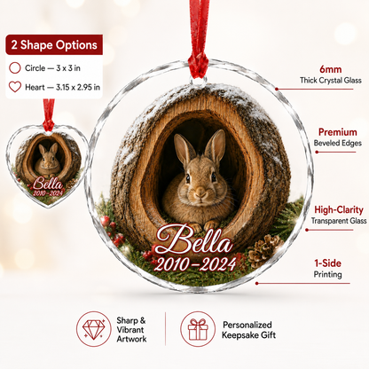 Glass ornament Animal Rabbit