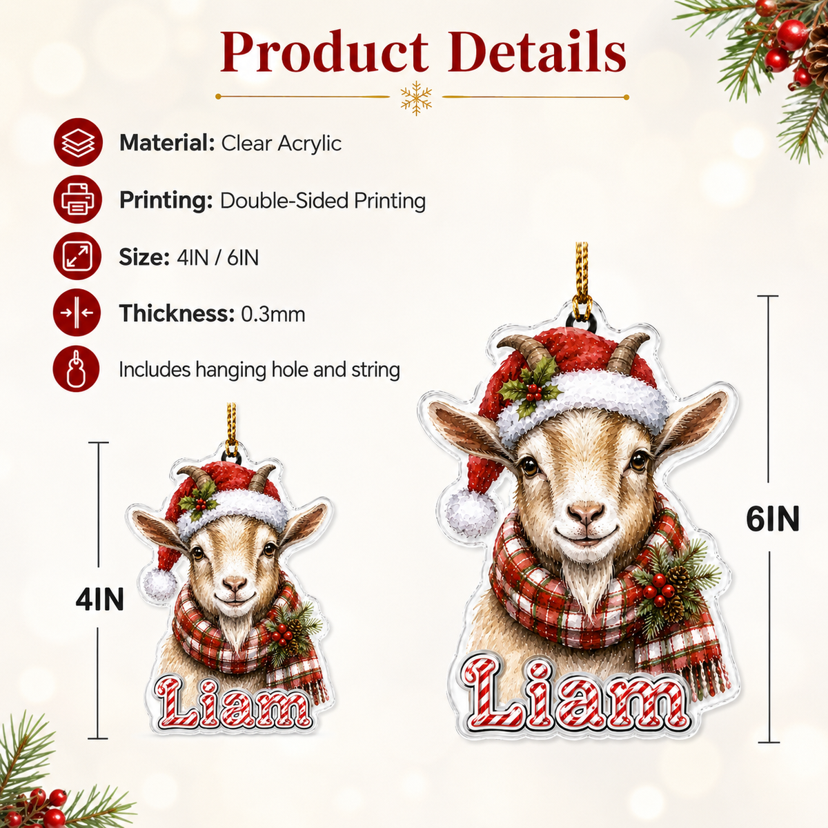 Christmas Farm Animal Goat