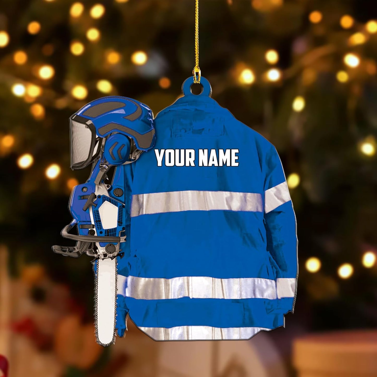 Personalized Carpenter Ornament – Woodworking Lumberjack Gift Ornament Style 897