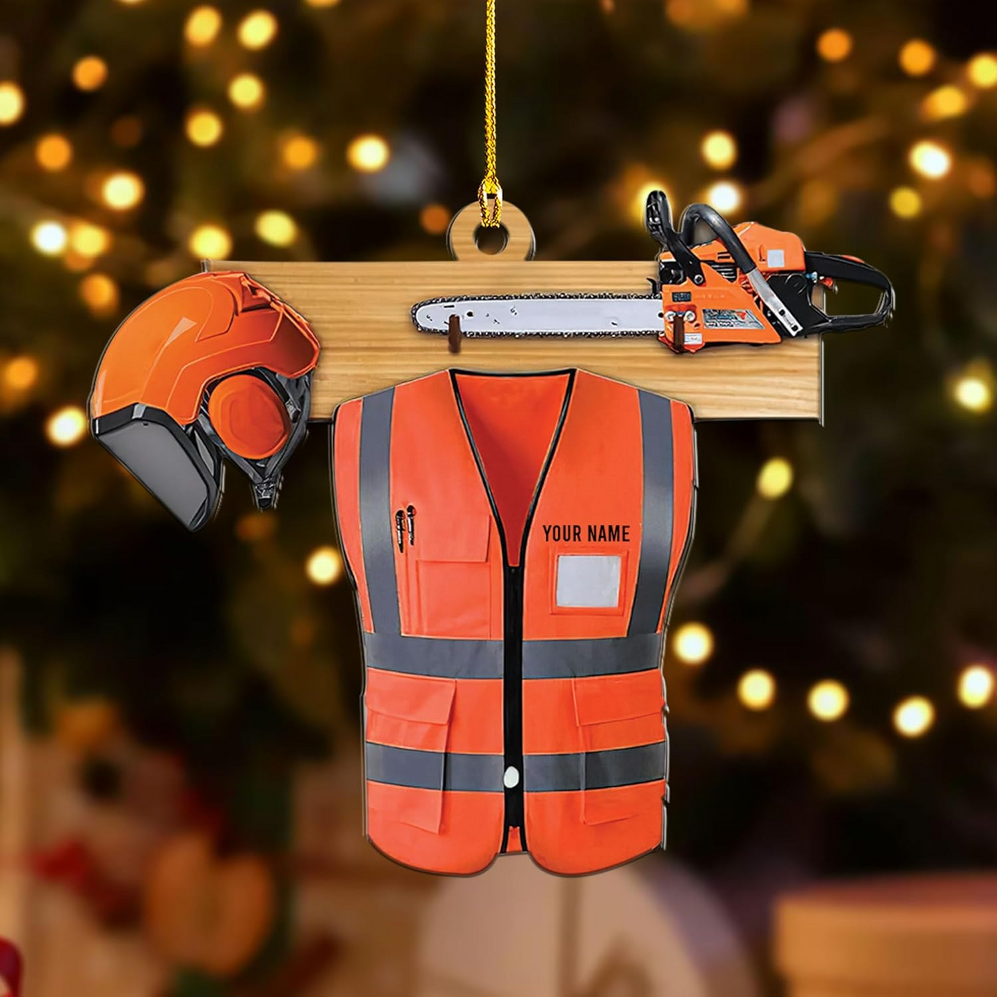 Personalized Arborist Uniform Ornament – Carpenter Christmas Ornament H15