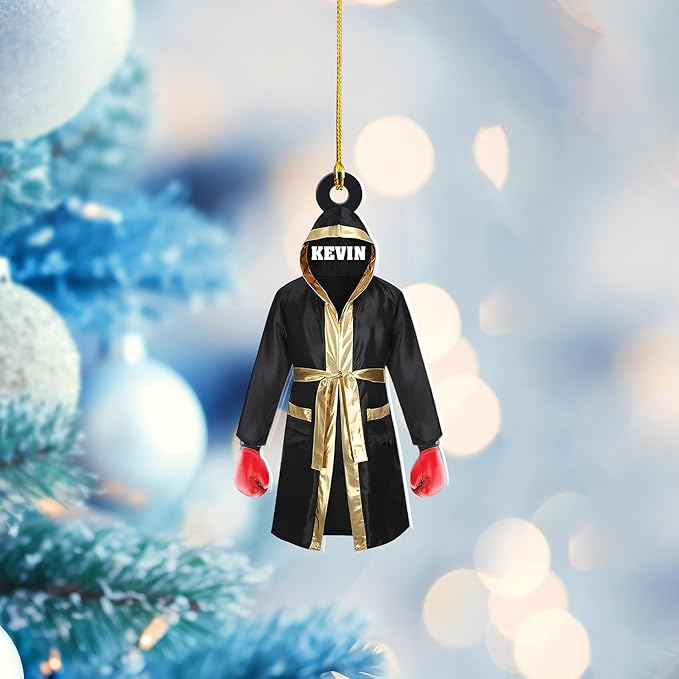 Personalized Boxing Gloves Christmas Ornament - Custom Name Boxing Ornament Gift LL23