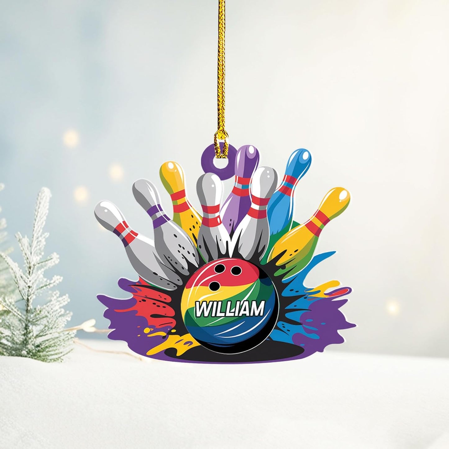 Custom Bowling Tools Ornament - Bowling Ornament Bowling6