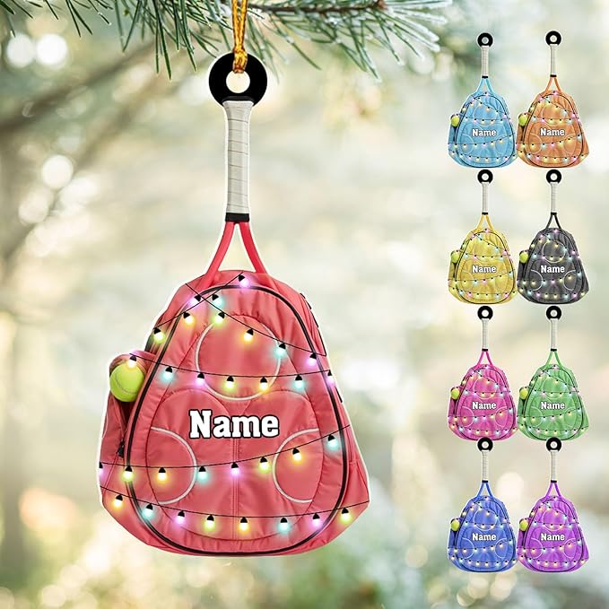 Personalized Tennis Christmas Ornament N16
