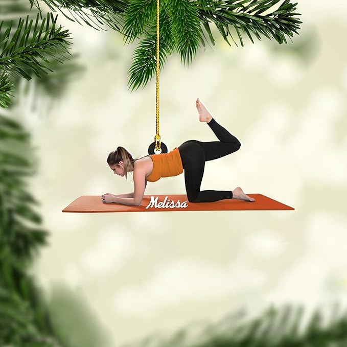 Customized Pilates Christmas Ornament - Pilates Gift for Women, Ornament Gift LL25