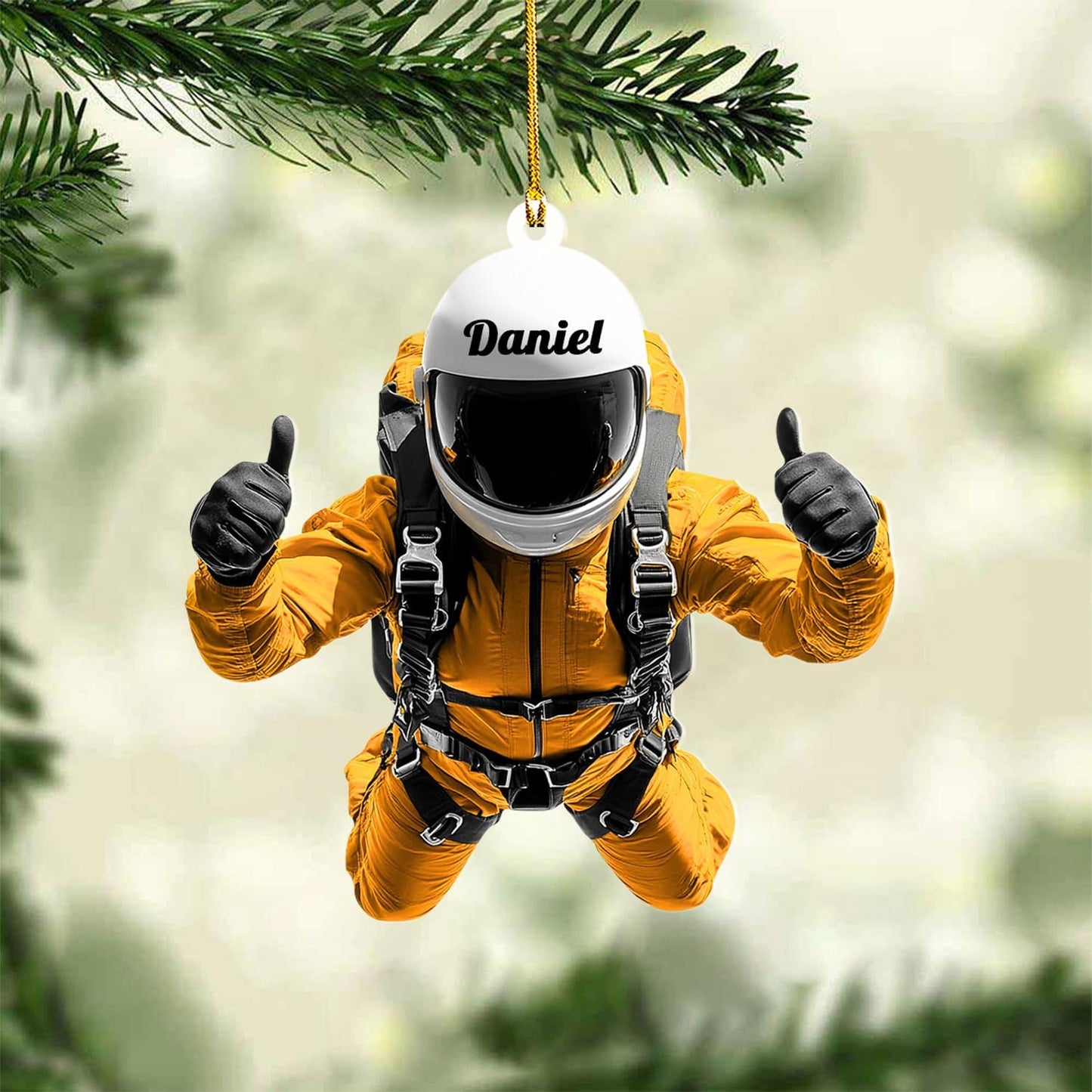 Custom Skydiving Christmas Ornament – Skydiver Xmas Decor O27