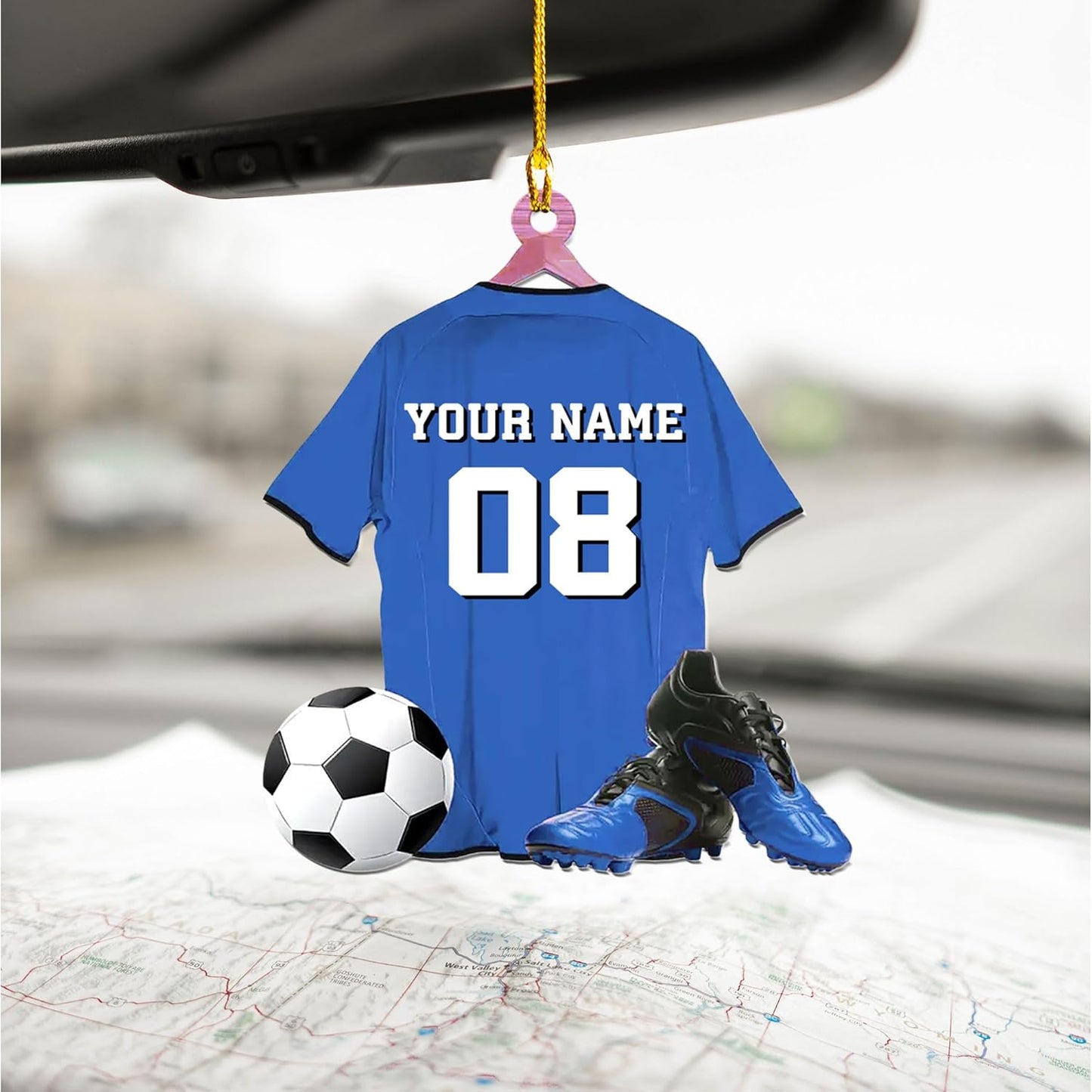 Personalized Soccer Player Christmas Ornament - Xmas Gift for Soccer Lovers, Men and Women C17