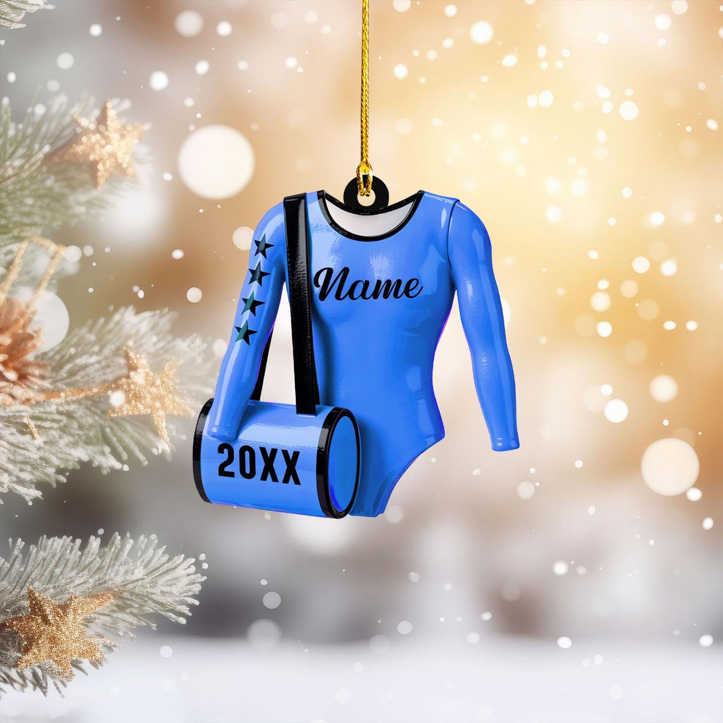 Personalized Name Gymnastics Ornament 2025, Girl Gymnast Ornaments  for Xmas C16