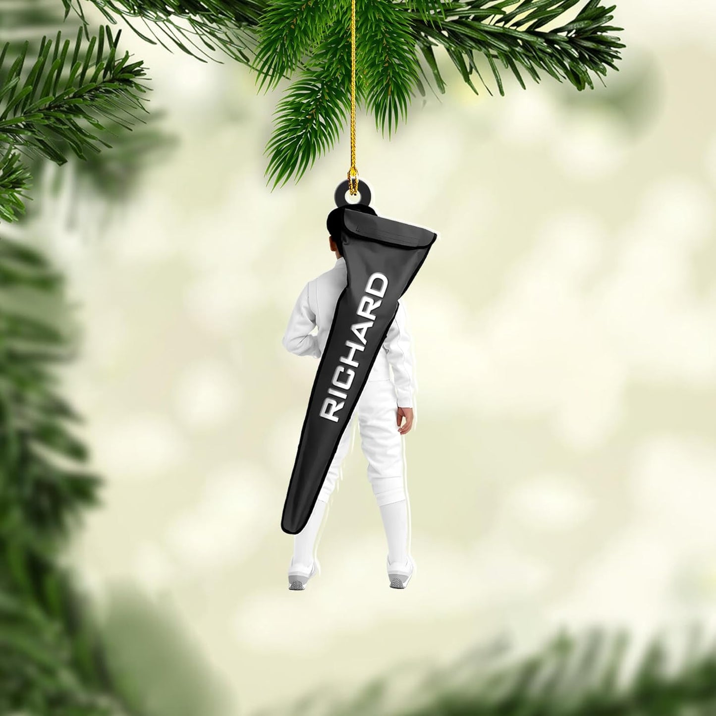 Personalized Fencing Christmas Ornament Christmas Tree Decor Gift for Fencer 2025 Fencing for Christmas Tree