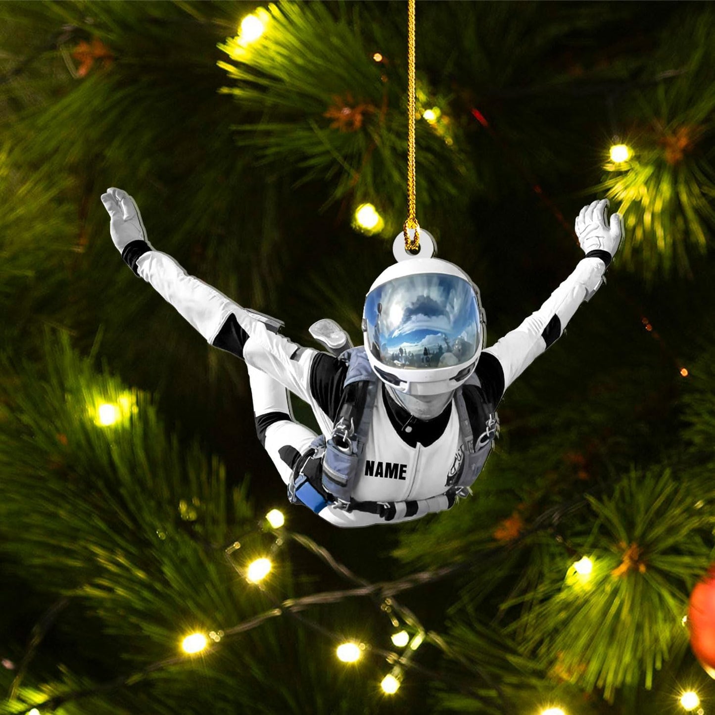 Custom Skydiving Christmas Ornament – Skydiver Xmas Decor O20