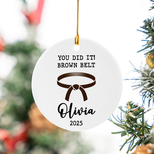 Custom Karate Christmas Ornament – Taekwondo & Jiu Jitsu Gift Krt27