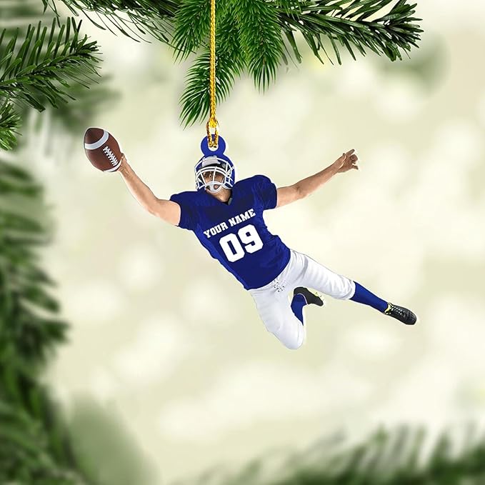 Personalized Sports Gift - Customize American Football Ornament LL11