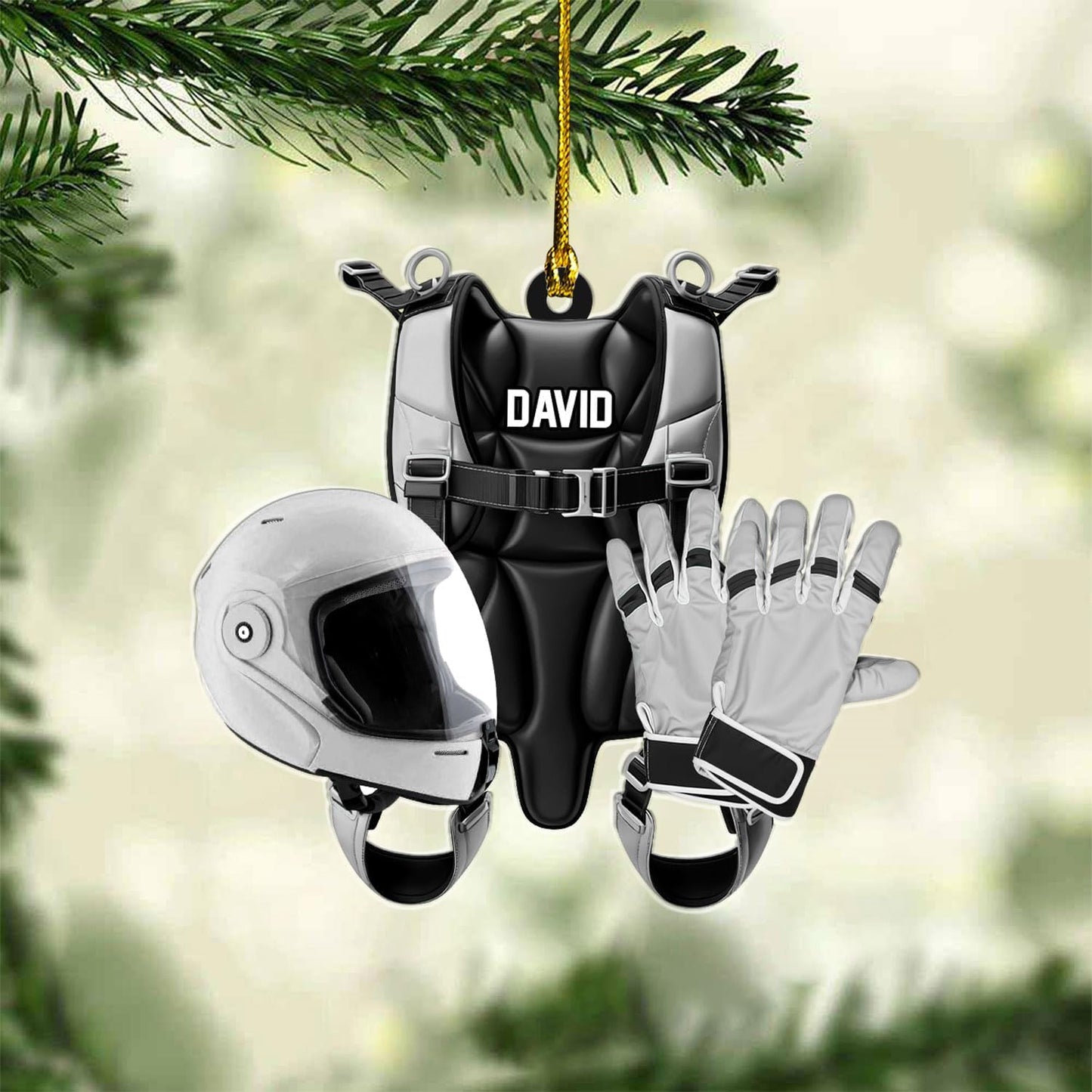 Custom Skydiving Christmas Ornament – Skydiver Xmas Decor O5