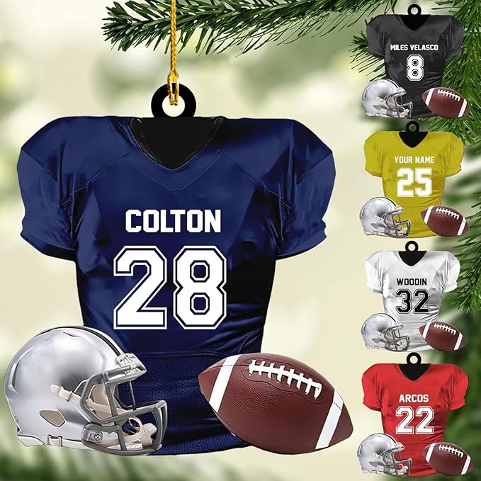 Personalized Sports Gift - Customize American Football Ornament LL7