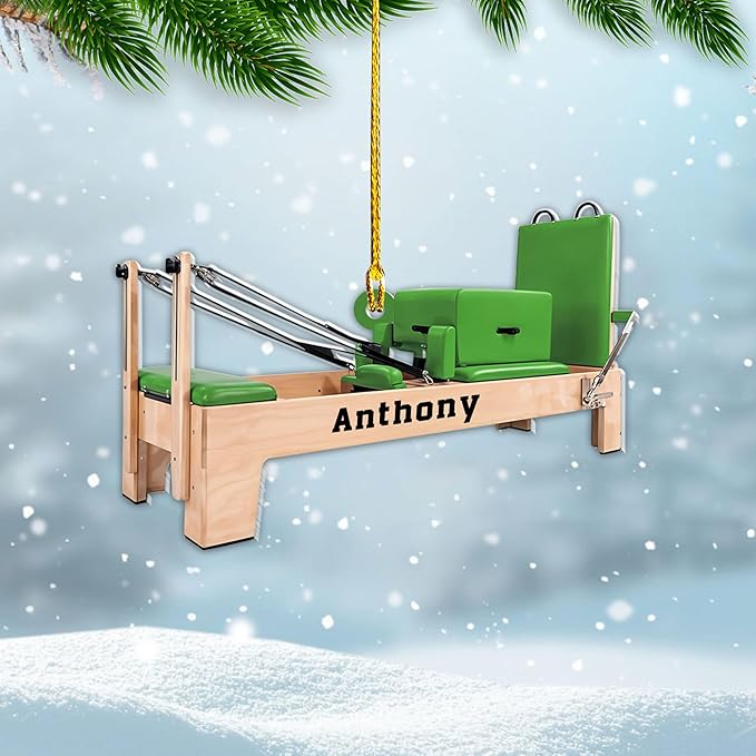 Personalized Pilates Acrylic Christmas Ornament - Instructors & Fitness Lovers LL54