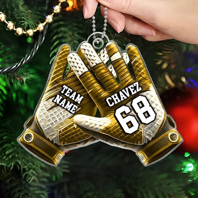 Personalized Football Uniform Ornament - American Football Ornament Gift LL27