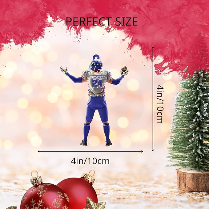 Personalized Sports Gift - Customize American Football Ornament LL15