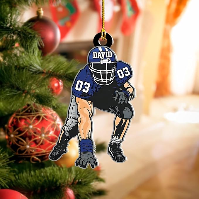 Personalized Sports Gift - Customize American Football Ornament LL14