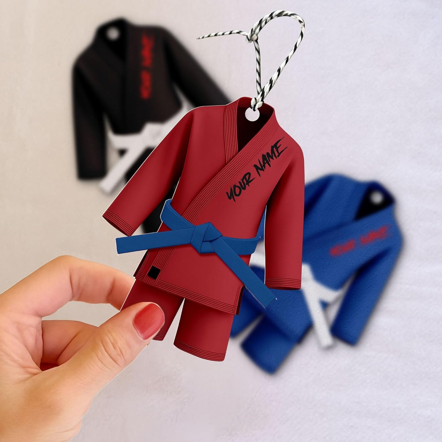 Custom Karate Christmas Ornament – Taekwondo & Jiu Jitsu Gift Krt24