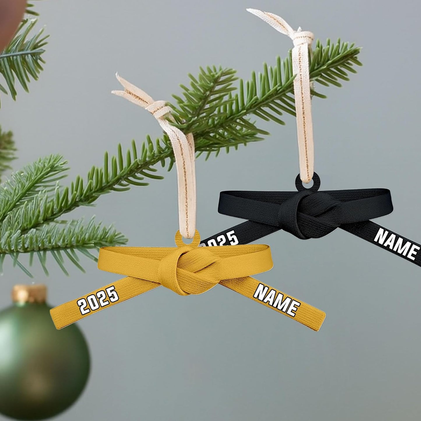 Custom Karate Christmas Ornament – Taekwondo & Jiu Jitsu Gift Krt30