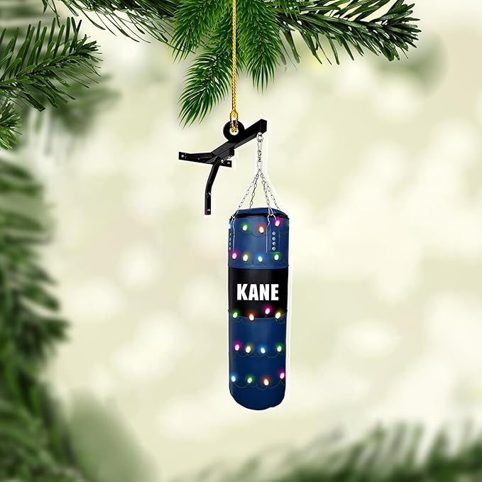 Custom Boxing Gloves Christmas Ornament - Personalized Boxing Ornament Gift LL12
