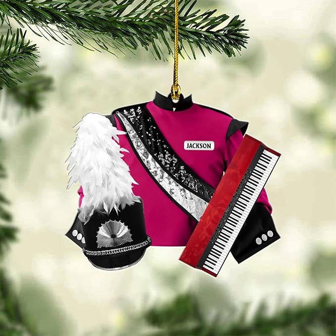 Customized Piano Ornament - Music Instrument Christmas Gift for Piano Lovers LL40