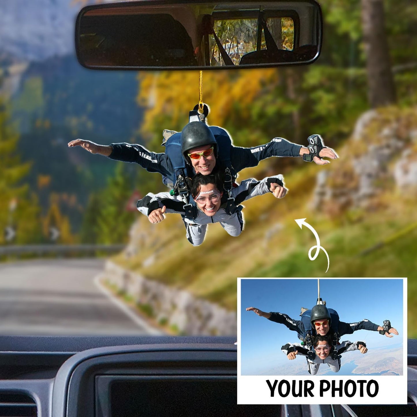 Custom Skydiving Christmas Ornament – Skydiver Xmas Decor O12