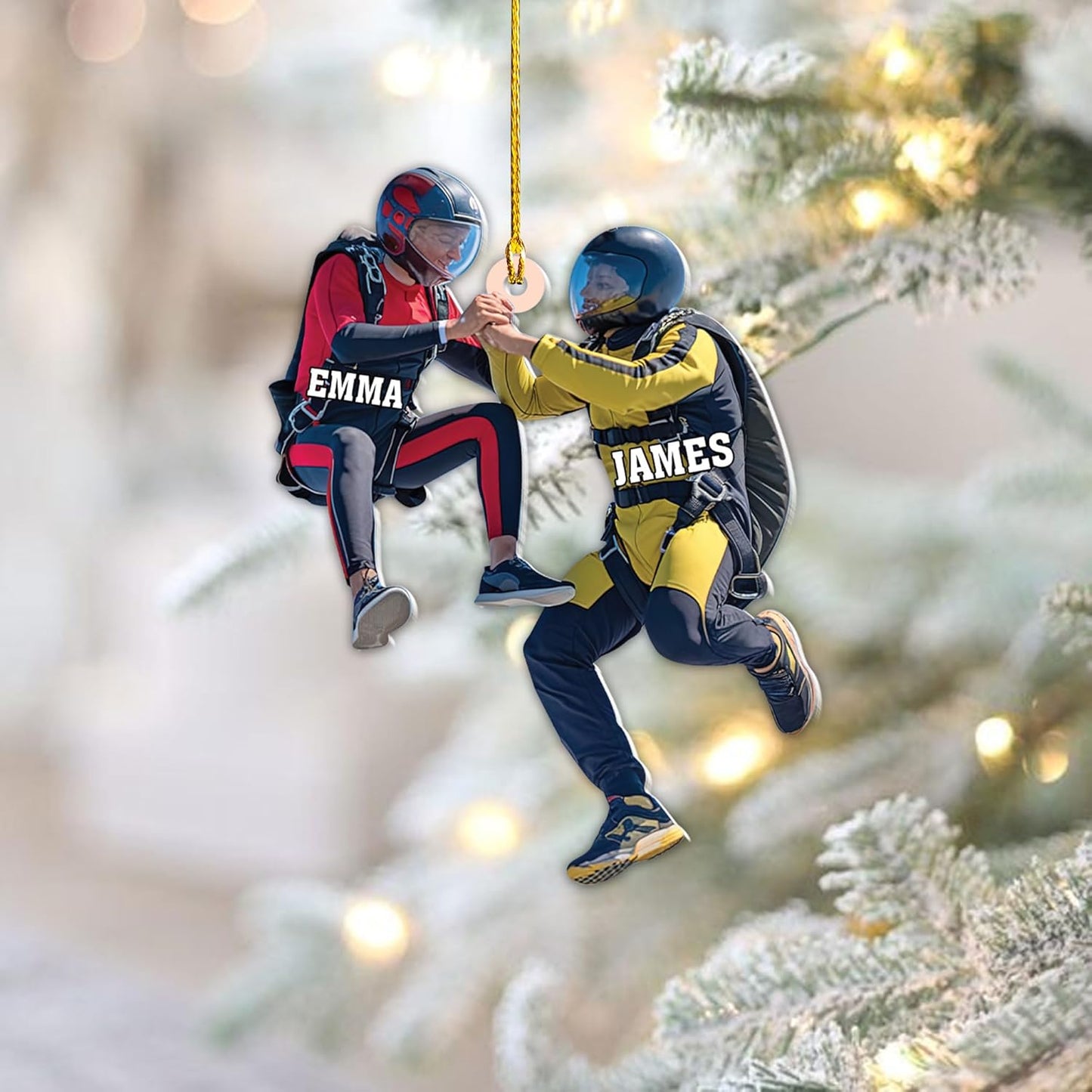 Custom Skydiving Christmas Ornament – Skydiver Xmas Decor O18