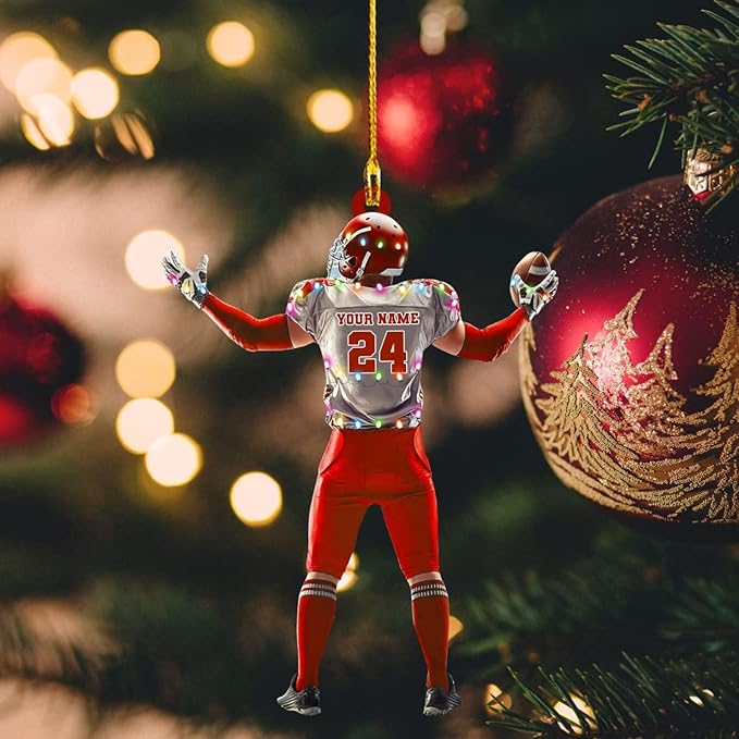 Personalized Sports Gift - Customize American Football Ornament LL15