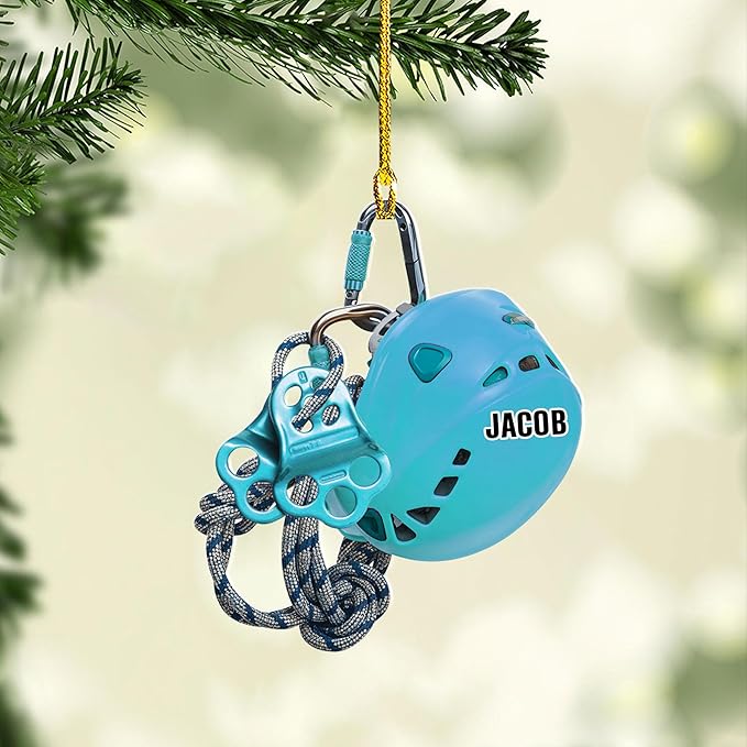 Personalized Rock Climber Christmas Gift for Mountaineers - Climbing Ornament LL26