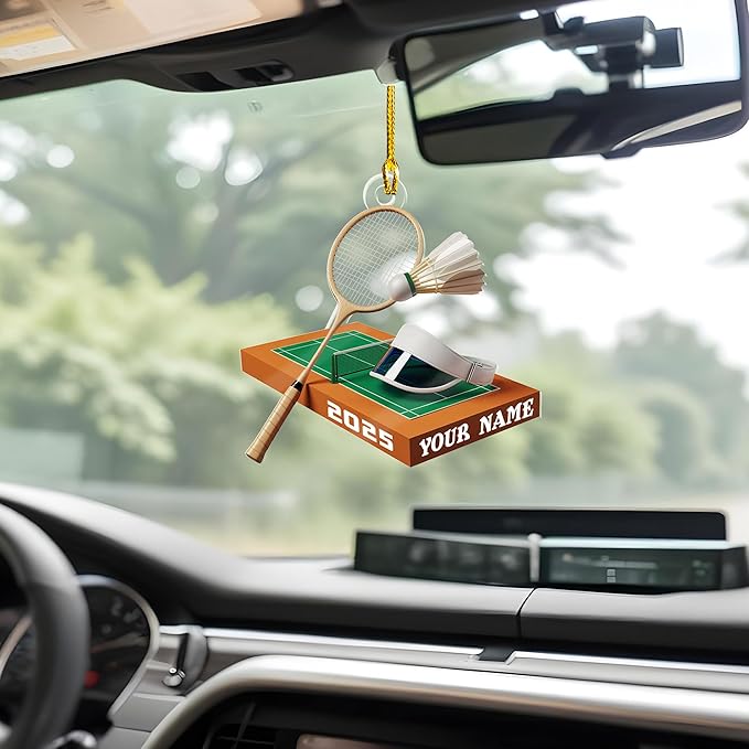 Pesonalized Christmas Gift for Badminton Players, Sports Lovers Badminton Ornament LL46