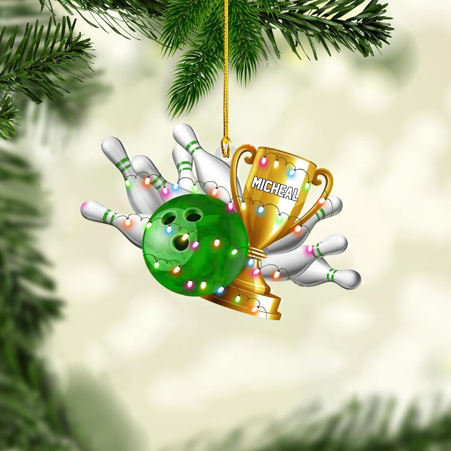 Custom Bowling Tools Ornament - Bowling Ornament Bowl Bl6