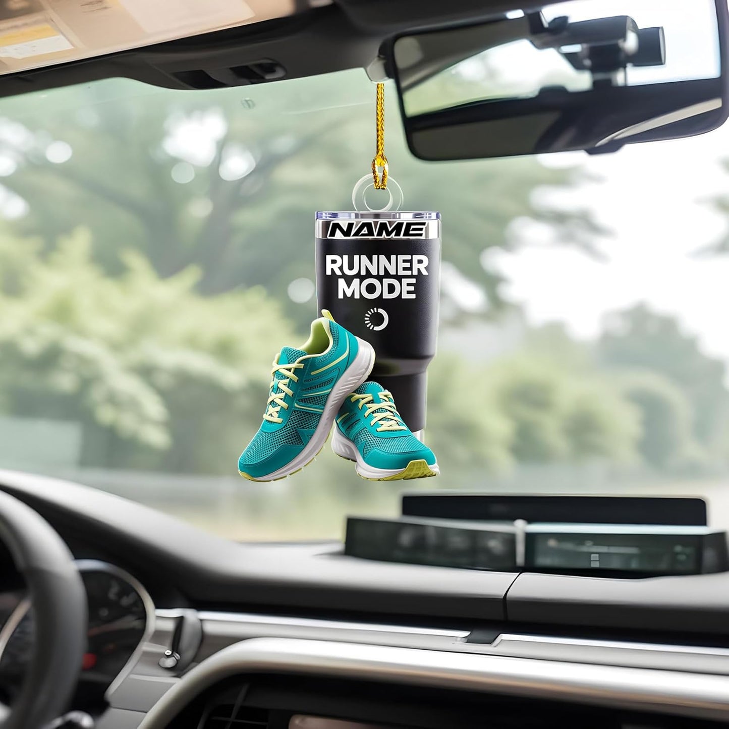 Custom Marathon Runner Ornament – Personalized Acrylic Race Ornament, Sport Holiday Tree Decoration, Running Gift TM11