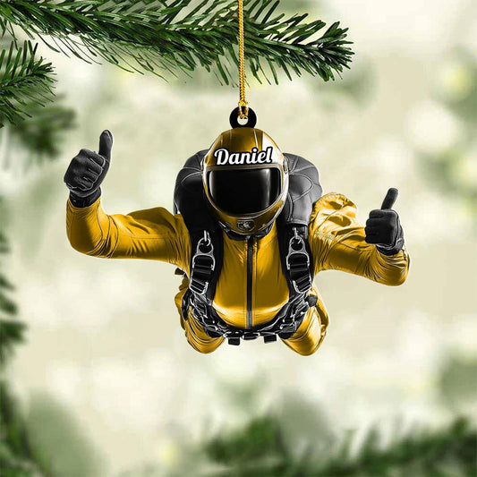 Custom Skydiving Christmas Ornament – Skydiver Xmas Decor O26