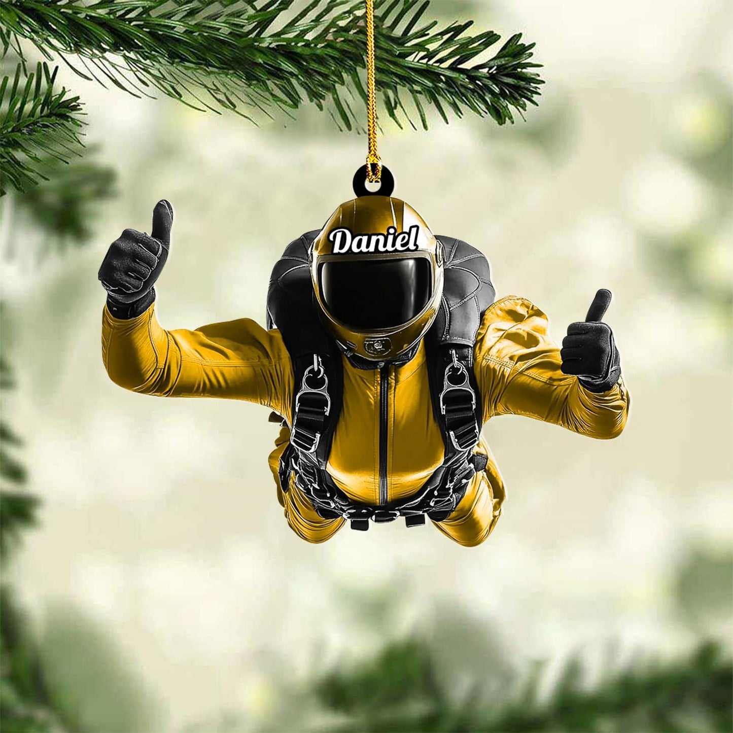 Custom Skydiving Christmas Ornament – Skydiver Xmas Decor O26