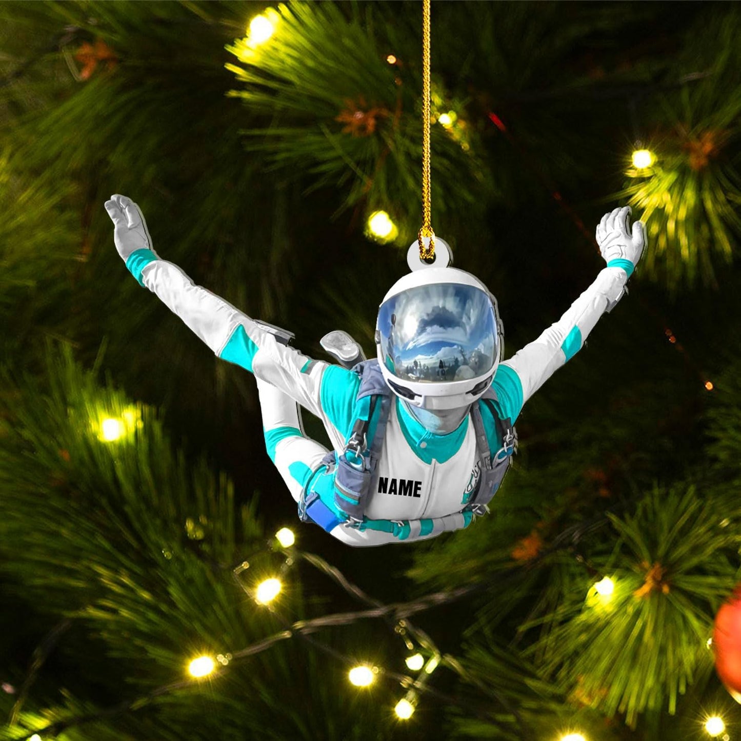 Custom Skydiving Christmas Ornament – Skydiver Xmas Decor O20