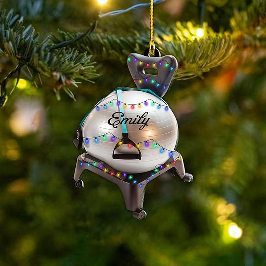 Personalized Pilates Acrylic Christmas Ornament - Instructors & Fitness Lovers LL48