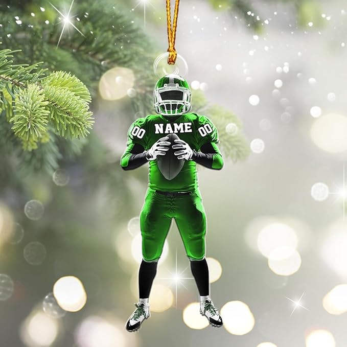 Personalized Sports Gift - Customize American Football Ornament LL9