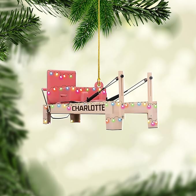 Customized Pilates Christmas Ornament - Pilates Gift for Women, Ornament Gift LL23