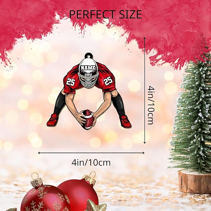 Personalized Sports Gift - Customize American Football Ornament LL10