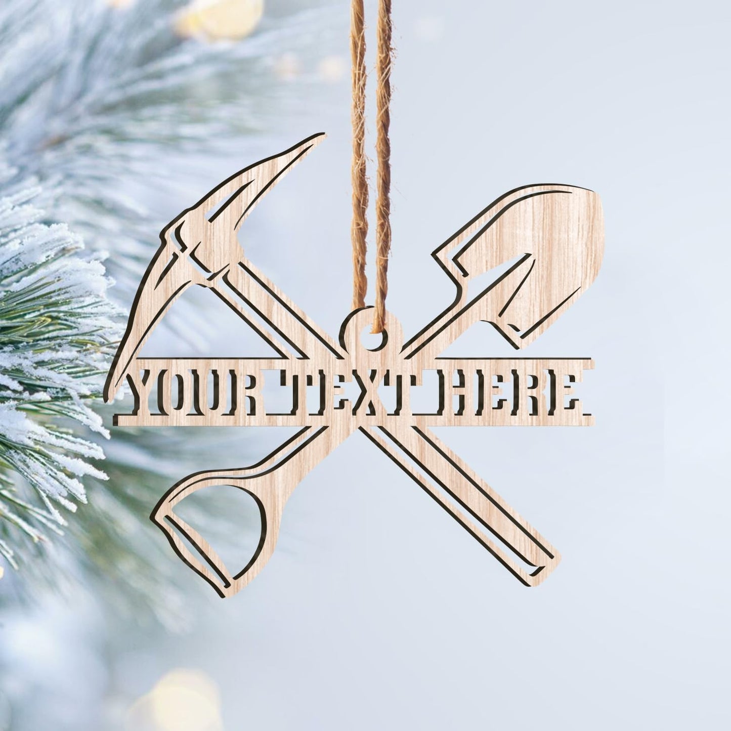 Custom Coal Miner Christmas Ornament – Personalized Name Decor Cmn22